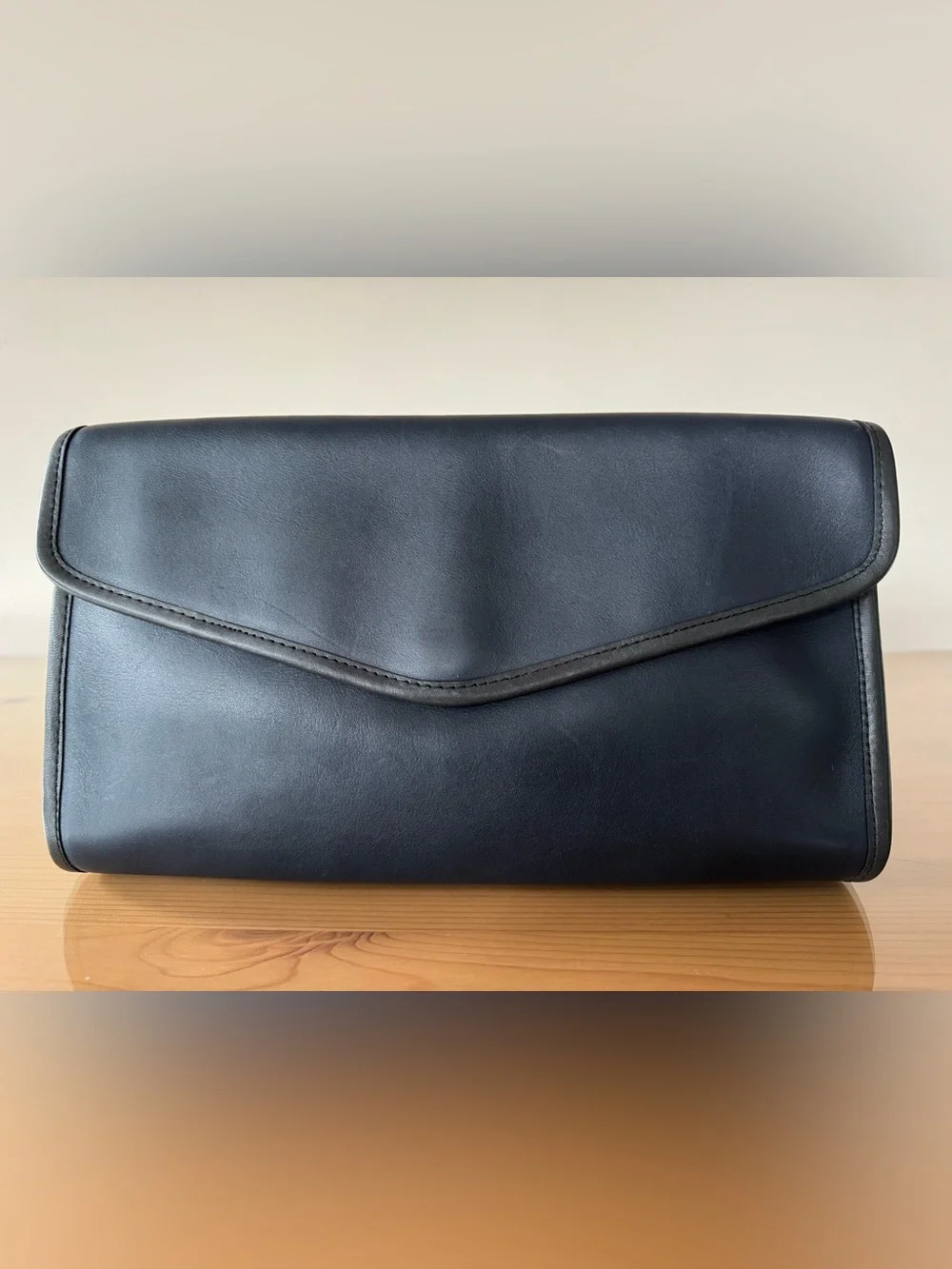 Vintage Coach Envelope Clutch, 9810, Navy